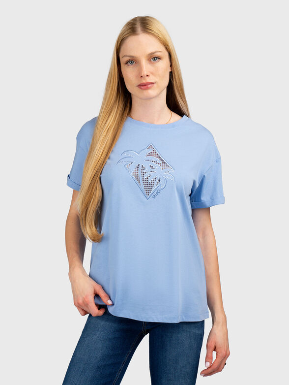 T-shirt with embroidery and logo - 1