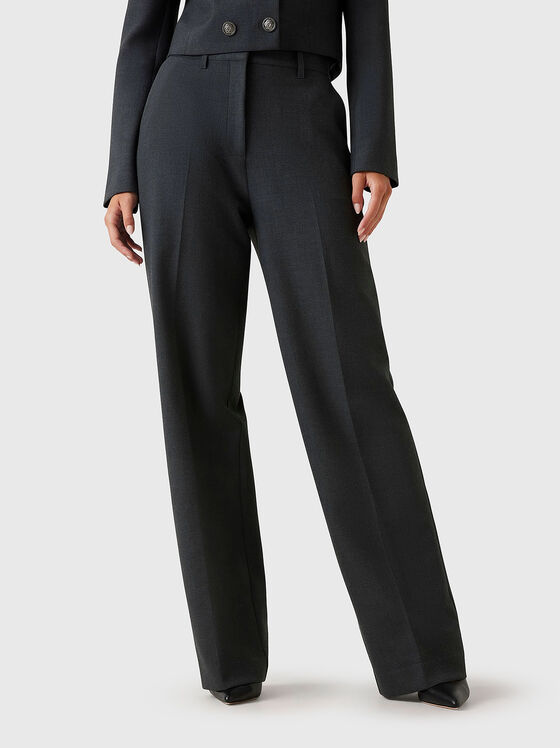 JOANDRA high waisted viscose blend trousers - 1