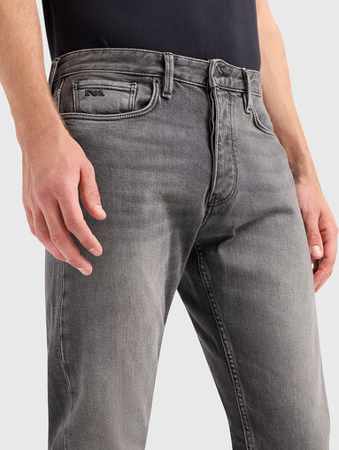 Grey straight jeans - 4