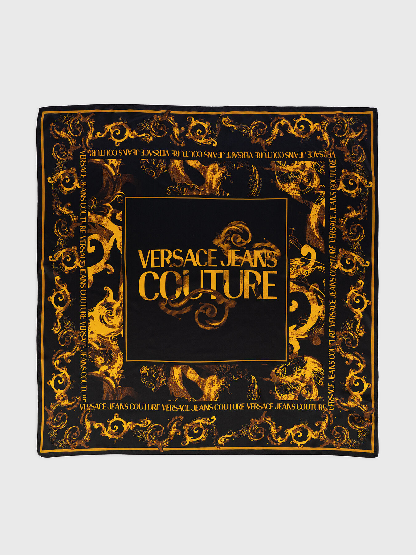 Satin scarf with baroque print brand VERSACE JEANS COUTURE