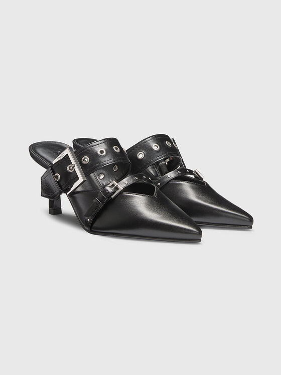 Heeled shoes with logo - 2