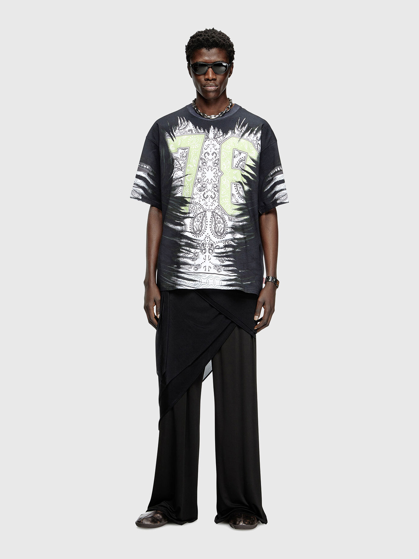 T-BOXT-78-R1 cotton T-shirt with oval neckline brand DIESEL