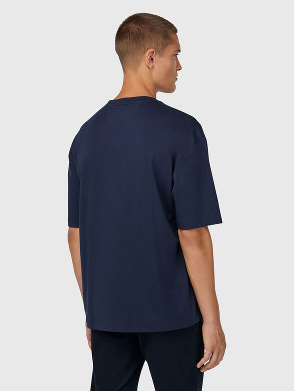Dark blue T-shirt with logo detail - 3