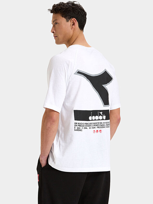 Black T-shirt with logo print - 2