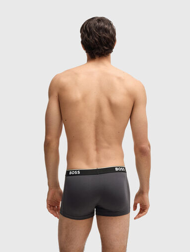 Set of three boxers with logo in cotton - 3