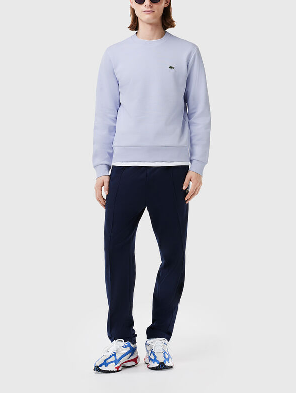 Cotton sweatshirt with logo in green - 2