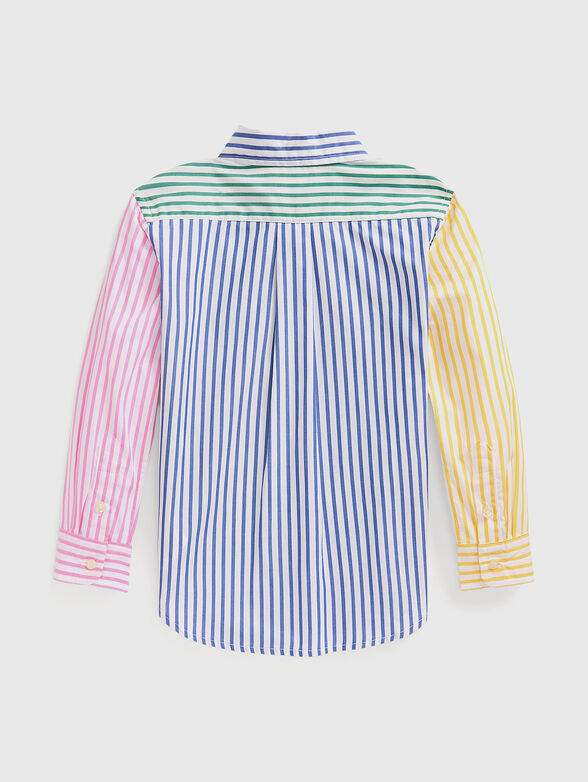 Striped cotton poplin shirt - 2