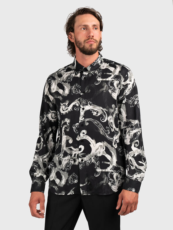 Shirt with contrasting print - 1