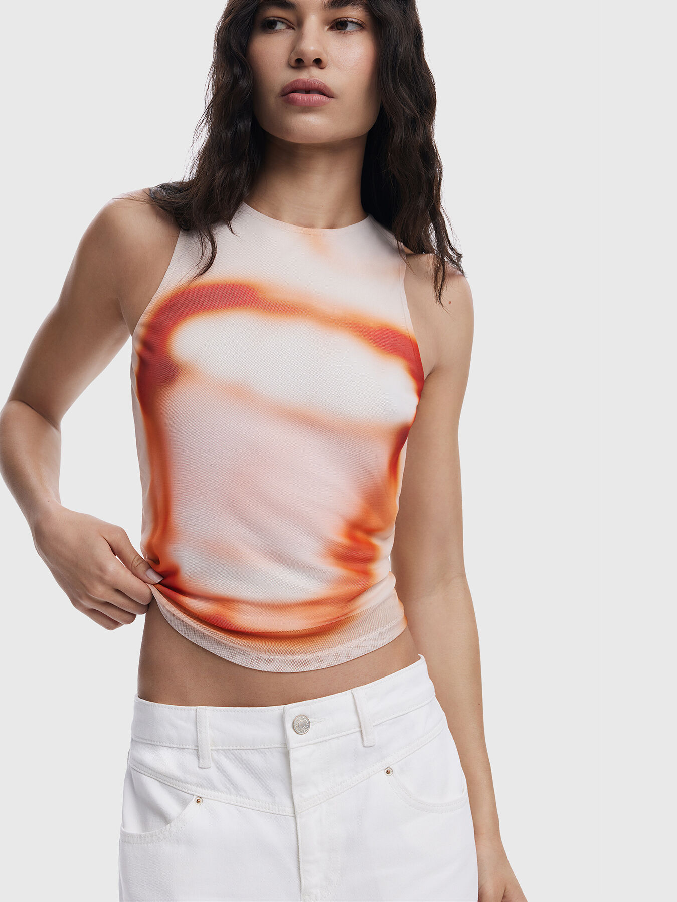 全てのアイテム Top Globalbrandsstore — DESIGUAL brand print abstract with トップス