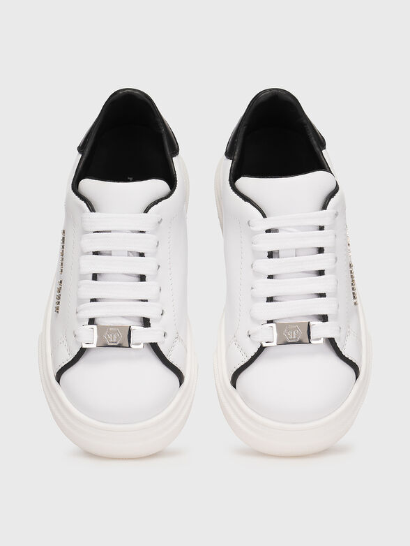 ICONIC black leather sneakers - 6