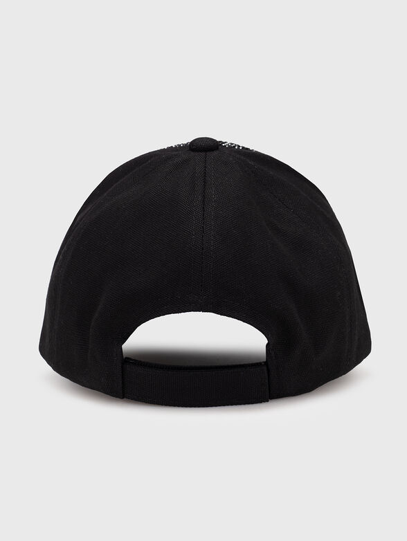 Baseball cap with logo rhinestones - 2