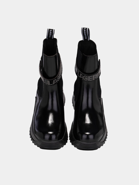 Ankle boots with silver studs logo - 6