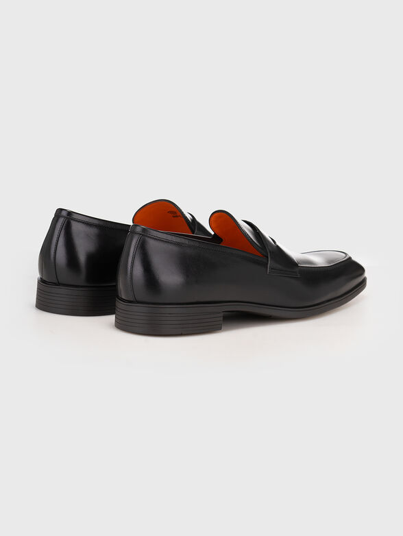 Black calf leather loafers - 3