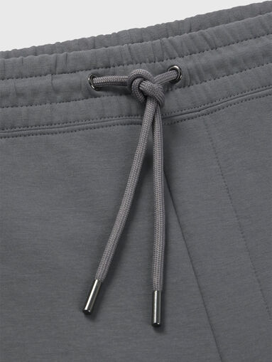Cotton sports trousers with logo - 4