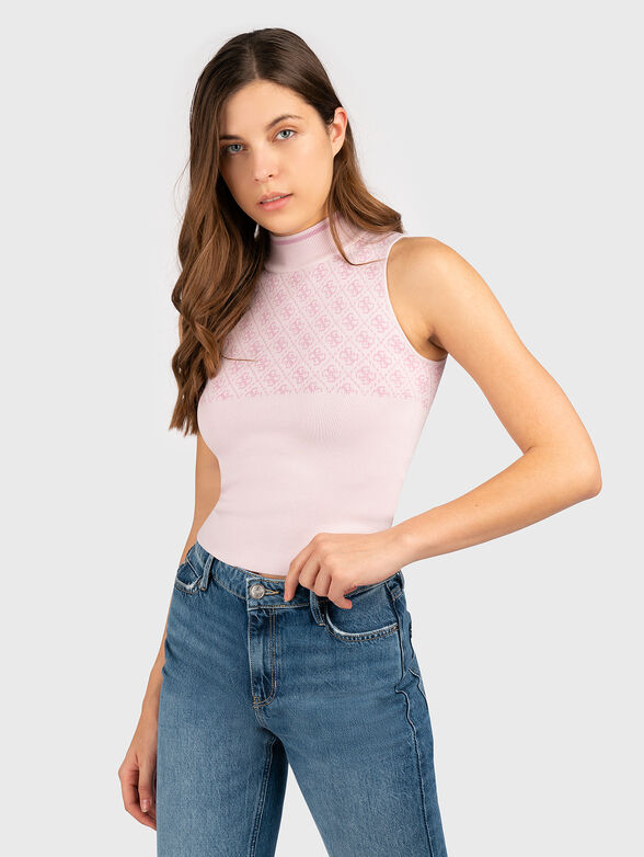 LISE top with monogram logo - 1