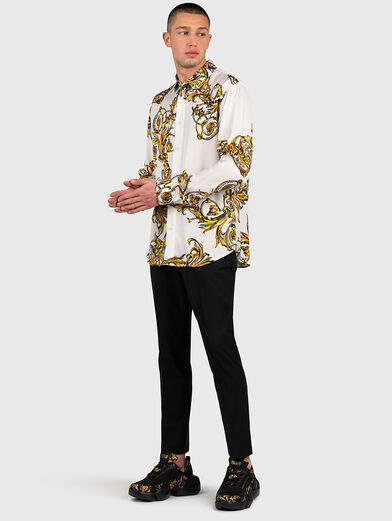 White shirt with baroque print - 2