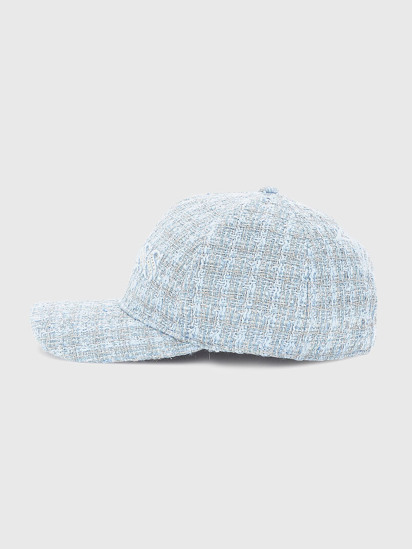 Bouclé hat with logo - 3