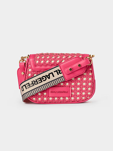 Woven crossbody bag with logo detail - 4