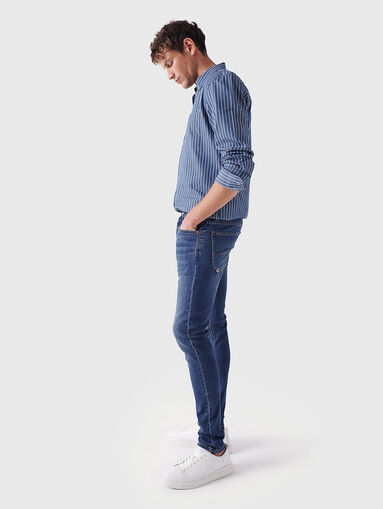 Skinny jeans with logo patch - 4