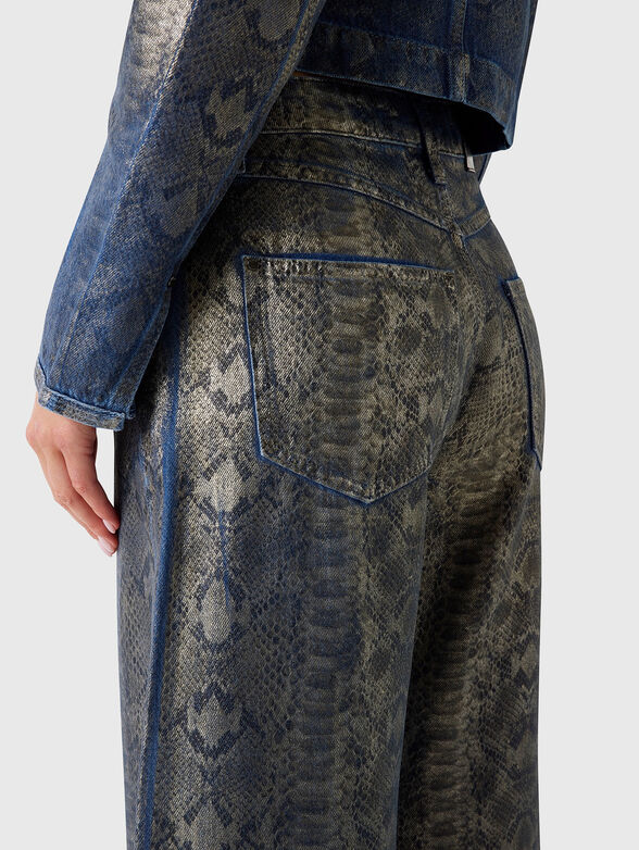 BELLFLOWER high waisted printed jeans - 3