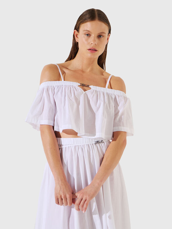 Beach top with off shoulder - 1