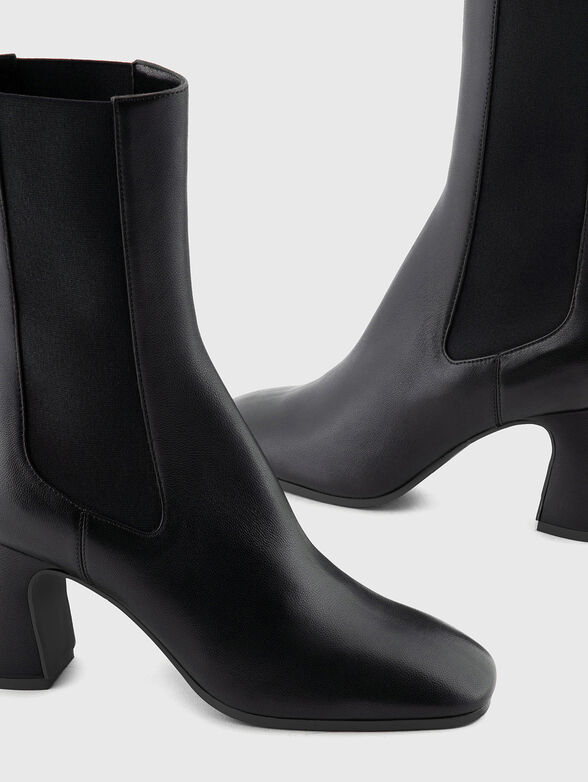 Nappa leather high-heeled ankle boots - 4