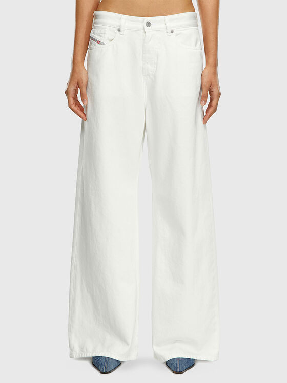  D-SIRE L.30 white jeans with wide legs - 1