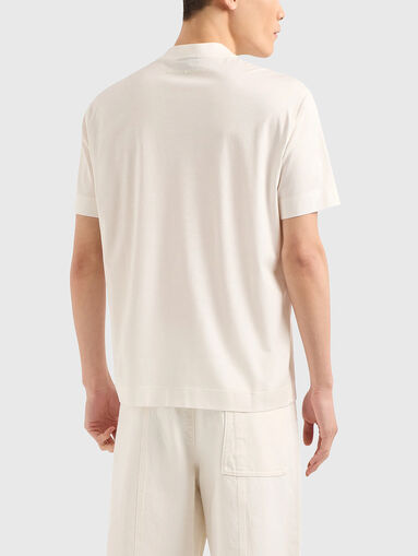 Floral embroidery T-shirt - 3