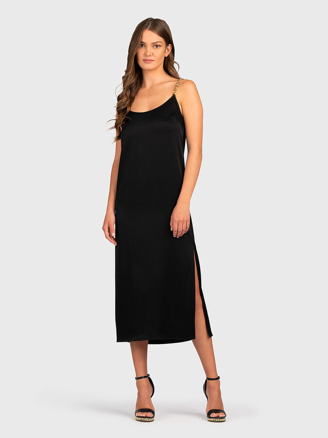 Black dress with accent straps brand MICHAEL KORS  Globalbrandsstore.com/en