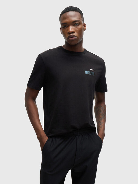 Printed cotton T-shirt - 1