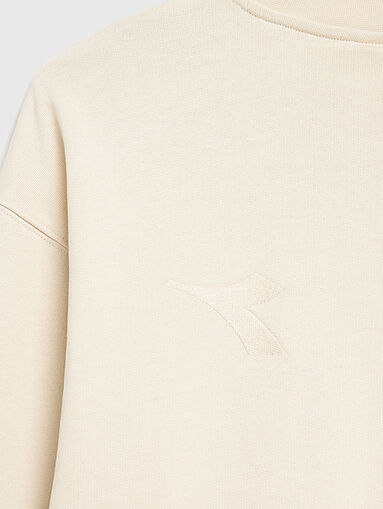 Black sweatshirt with logo embroidery - 5