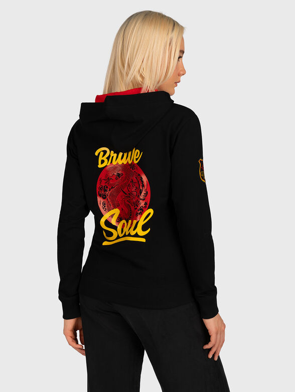 Sweatshirt with hood and art details - 2