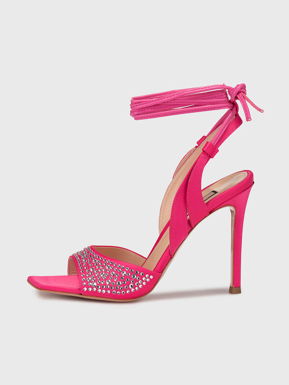 HELENE 02 heeled sandals  with rhinestones - 4