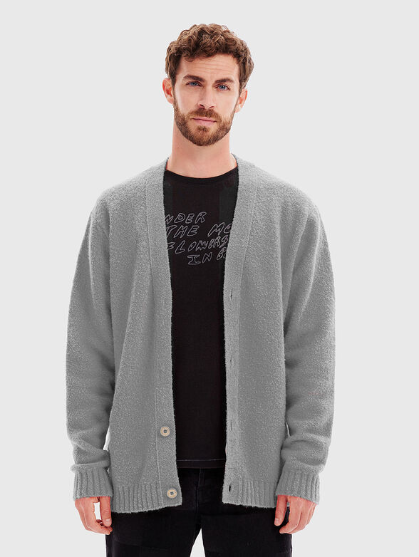 Cardigan with grey buttons - 1