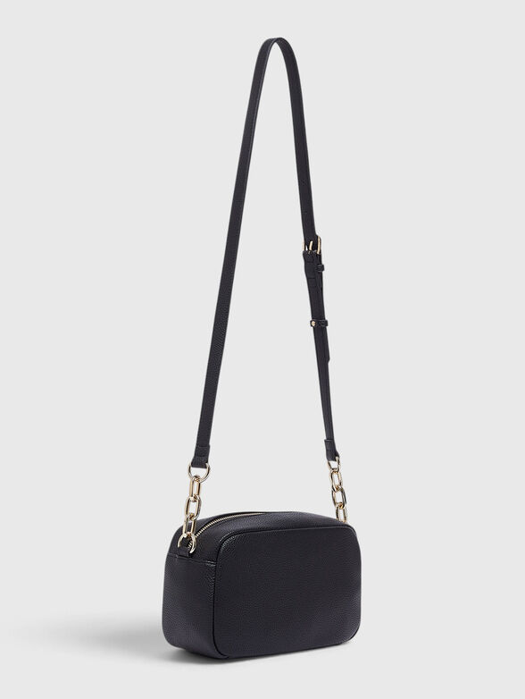 Black eco leather crossbody bag - 2