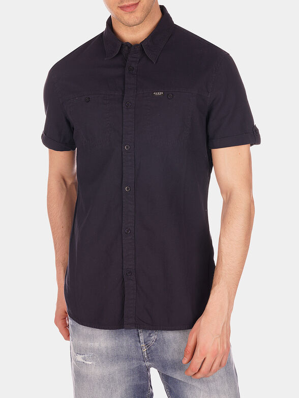 DOBBY Shirt with logo detail - 1
