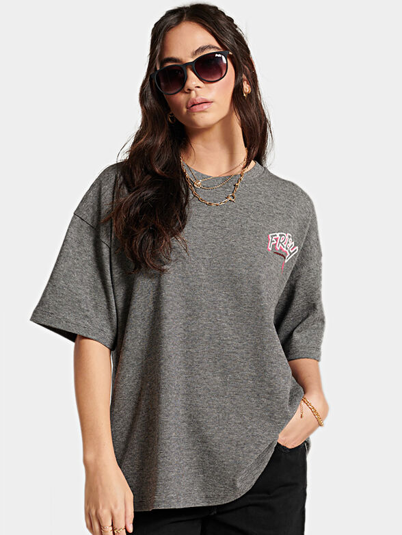 Oversized T-shirt with а print - 1