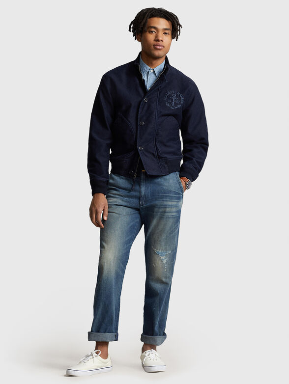 Dark blue bomber jacket - 2