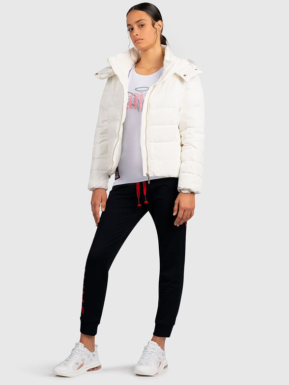 White t-shirt with prints - 6