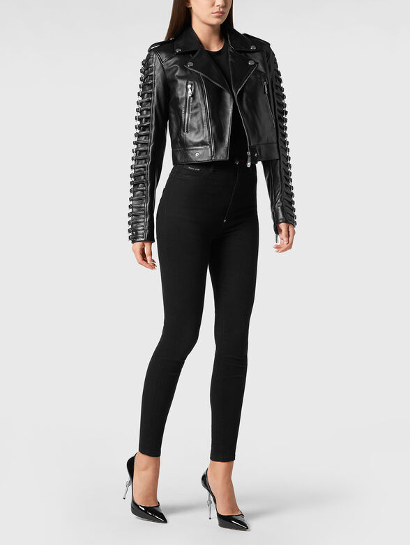 CRYSTAL SKULL leather jacket - 2