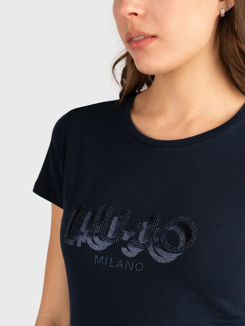 Black T-shirt with logo - 3