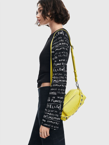 Blouse with accent sleeves - 4