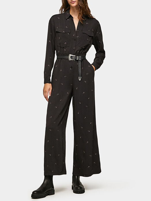 PAM black jumpsuit with belt