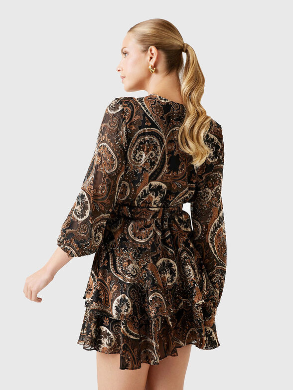 CLARISSE mini dress with accent print - 2