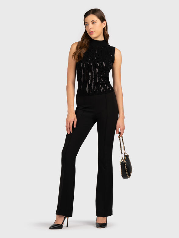 VIVIAN black top with sequins - 2