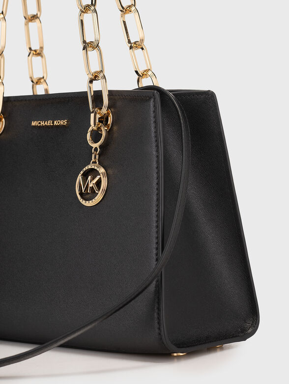 Beige leather bag - 5