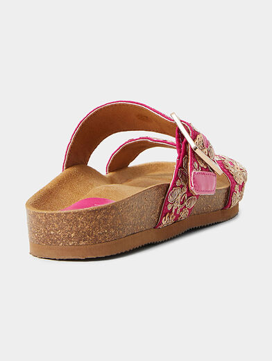 Sandals with embroidered straps - 5