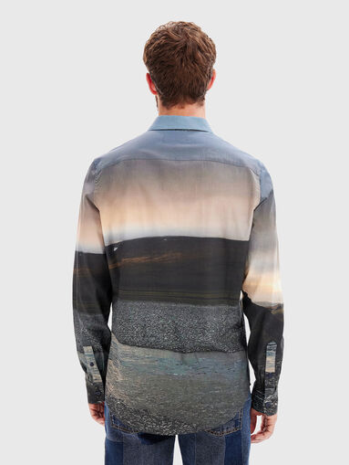 Shirt with landscape print - 2