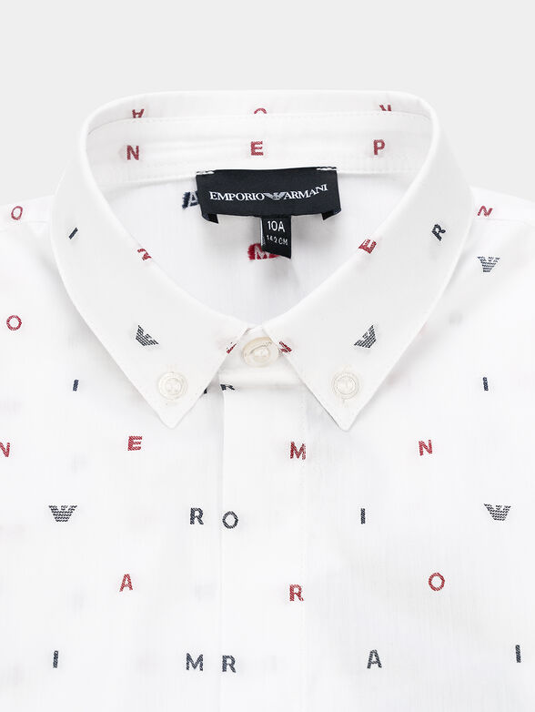 Cotton shirt with logo details - 4