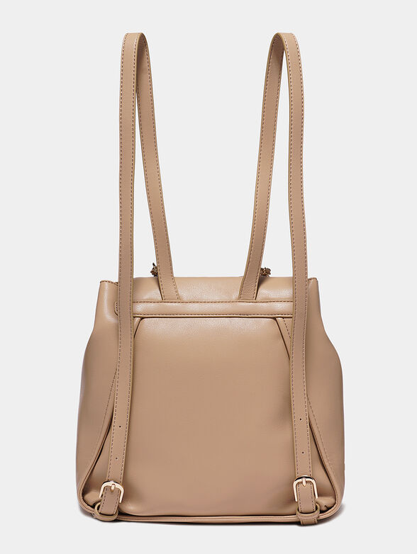 Beige backpack with chain details - 3